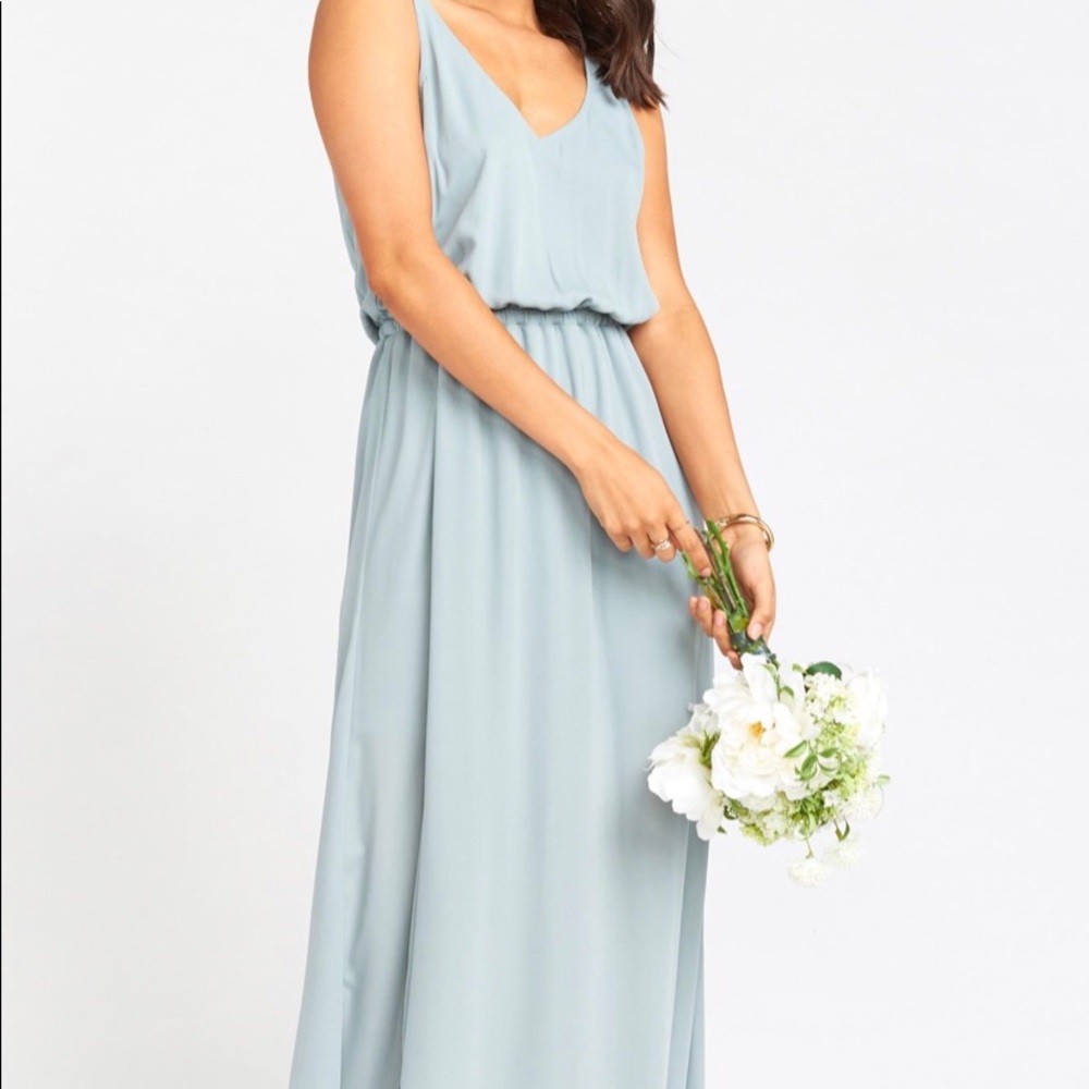 Show me your mumu Kendall dress - sage crisp